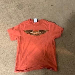 Orange Harley Davidson shirt